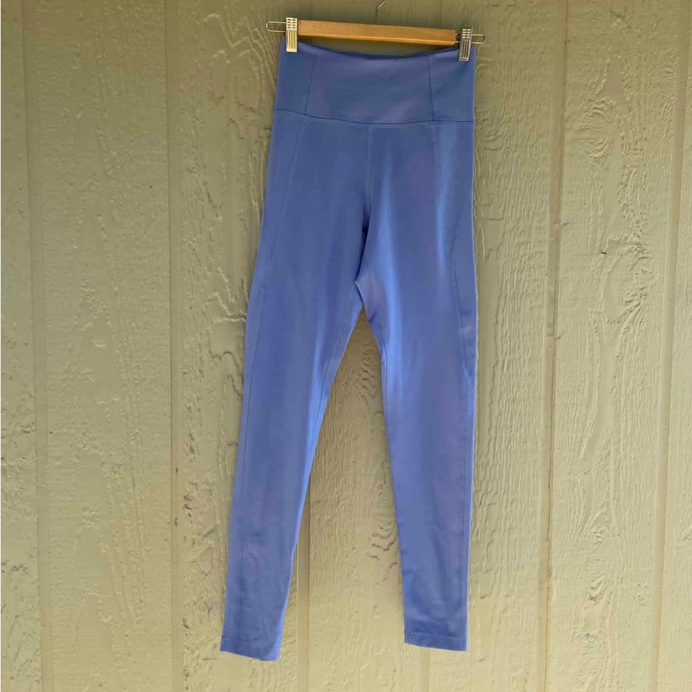 Girlfriend Collective High Rise Full Length Legging Periwinkle Size Small rare - Picture 6 of 7